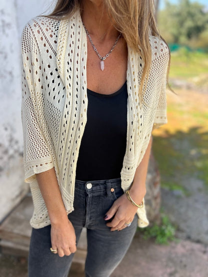 Siglinn | Luftig Heklet Cardigan