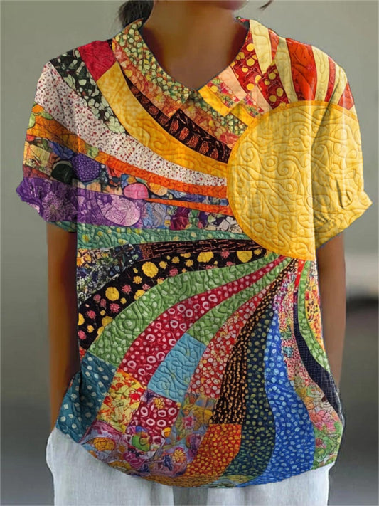 Lila | Solstråle Patchwork Skjorte