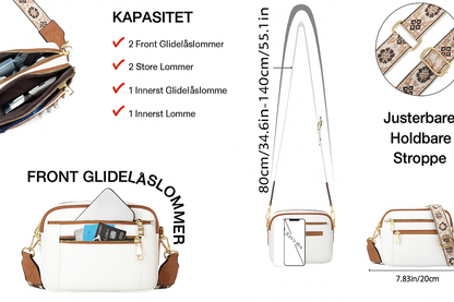 Arvida™ | Crossbody med fargerike stropper