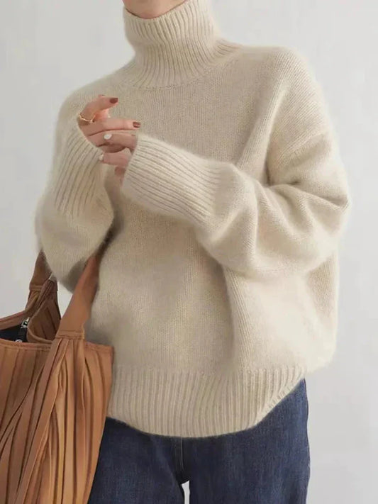 Myk og Elegant Cashmere Turtleneck Genser