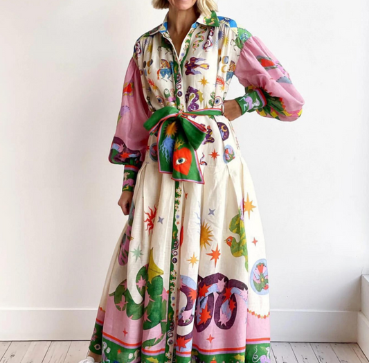Celia - Italiensk Maxi Kjole