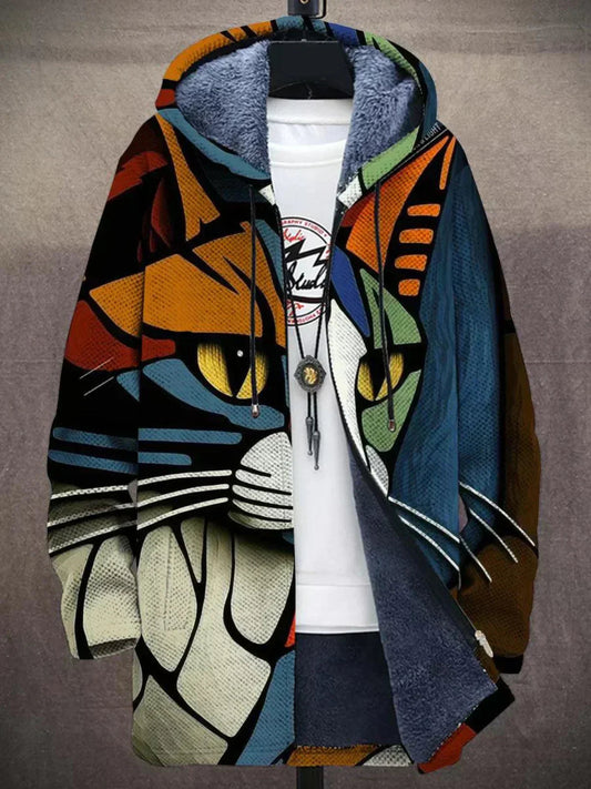 Alvhild | Kunstnerisk Cardigan med Katteinspirasjon
