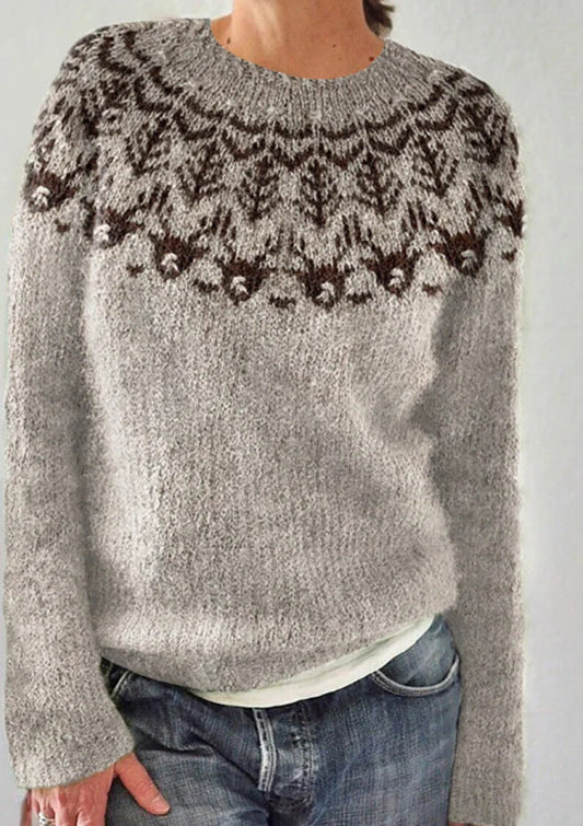 Langermet Crew Neck Genser