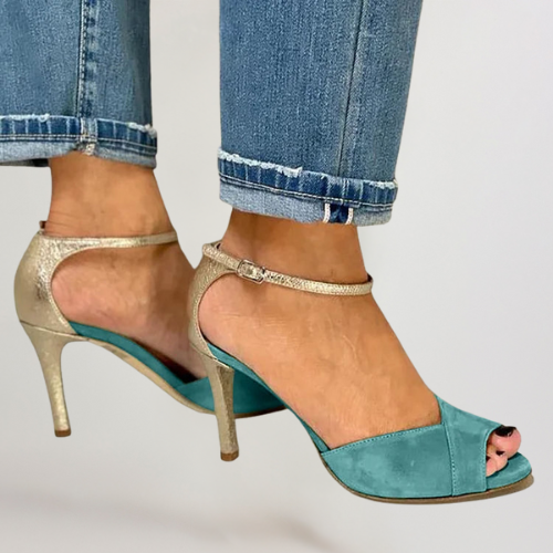 Emilie | SKINNENDE PEEP-TOE STILETTHÆL