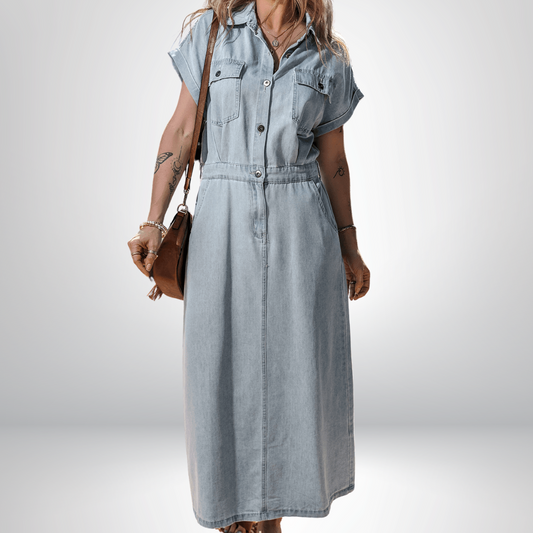 Celine | Elegant Denim Kjole