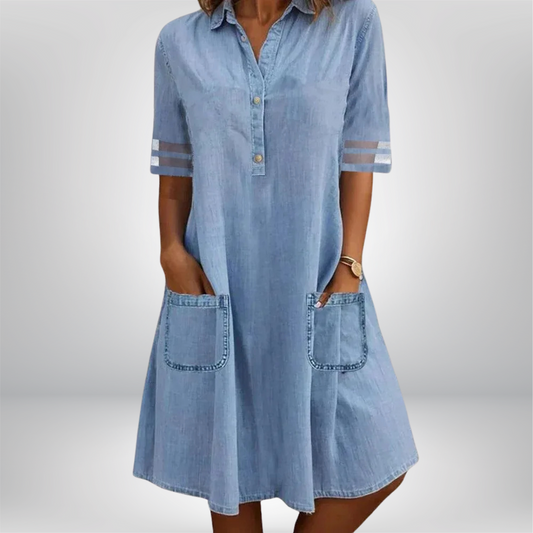 Nikoline | Denim Lett Kjole