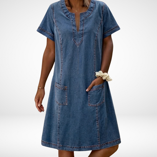Guroline | Myk Denim Kjole