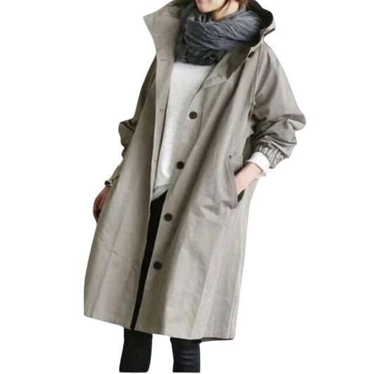 Alfhild | Klassisk Trenchcoat med Moderne Eleganse