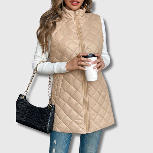 Liv | Quiltet Vest med Varme og Eleganse