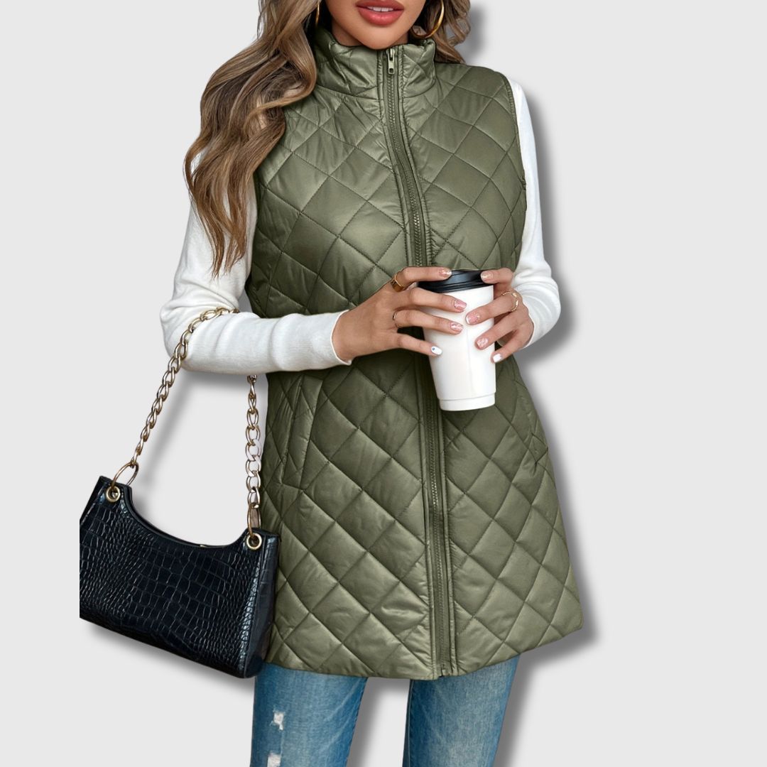 Liv | Quiltet Vest med Varme og Eleganse