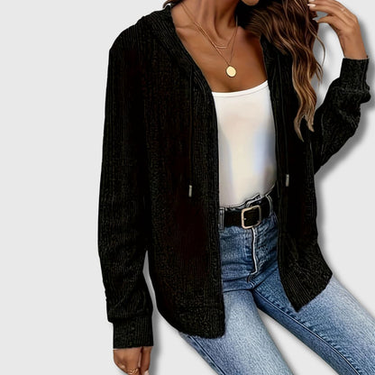 Anette | Cardigan med Glidelås og Hette