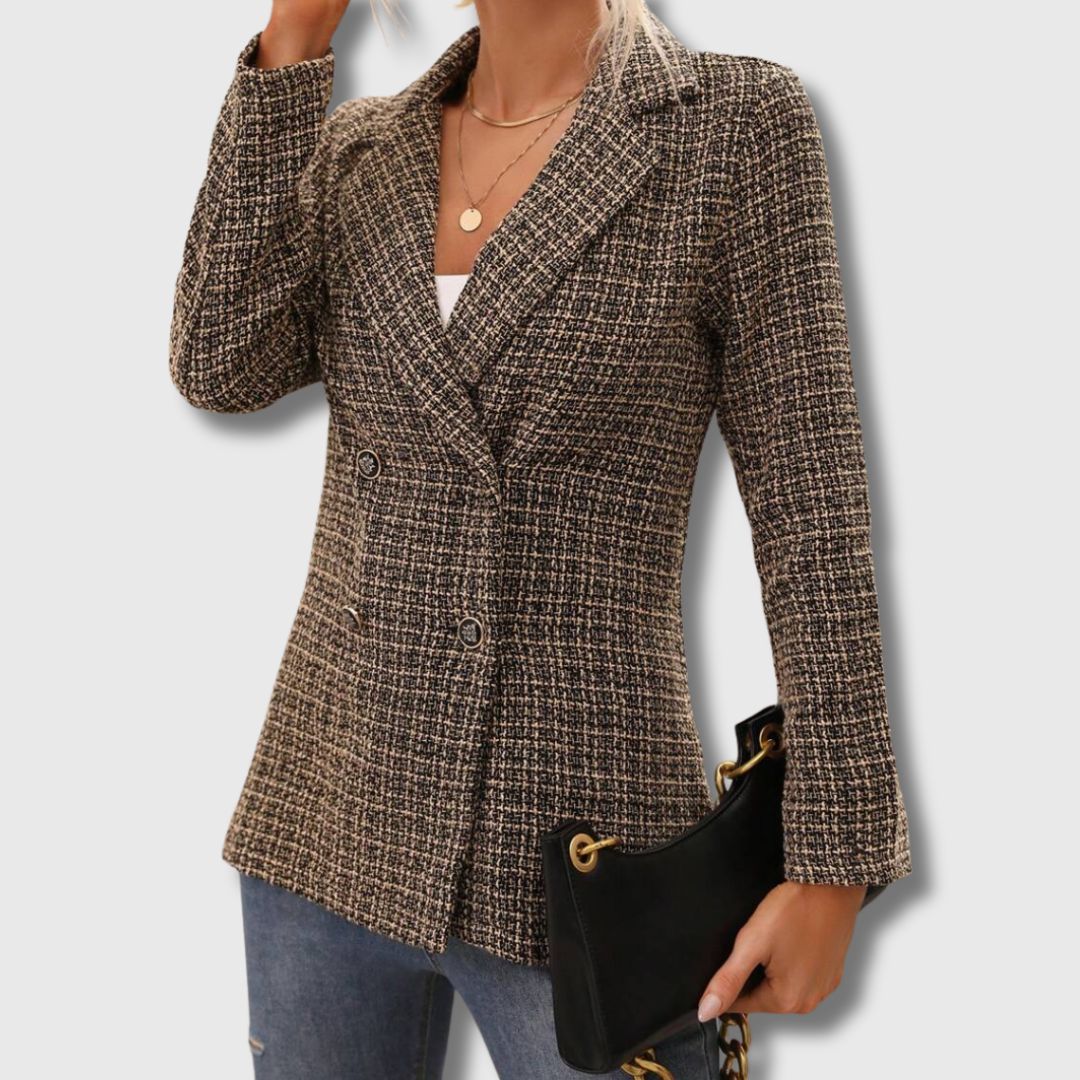 Maren | Dobbeltspent Mønstret Blazer