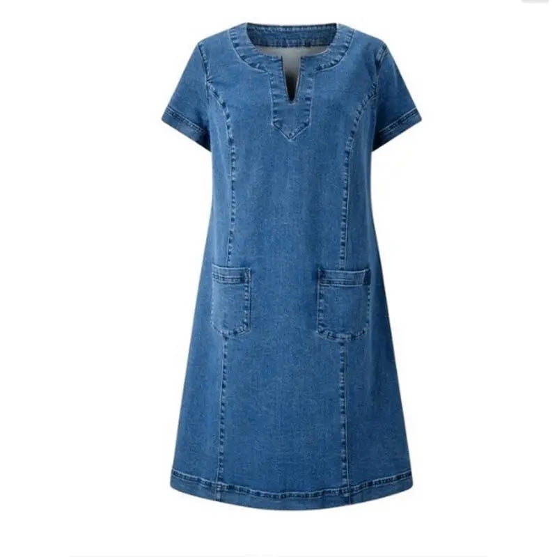 Guroline | Myk Denim Kjole