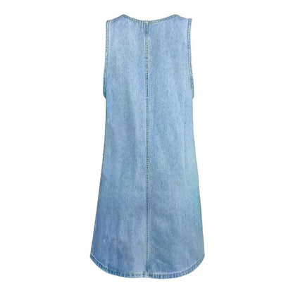 Petra | Praktisk og Lett Denim Sommerkjole