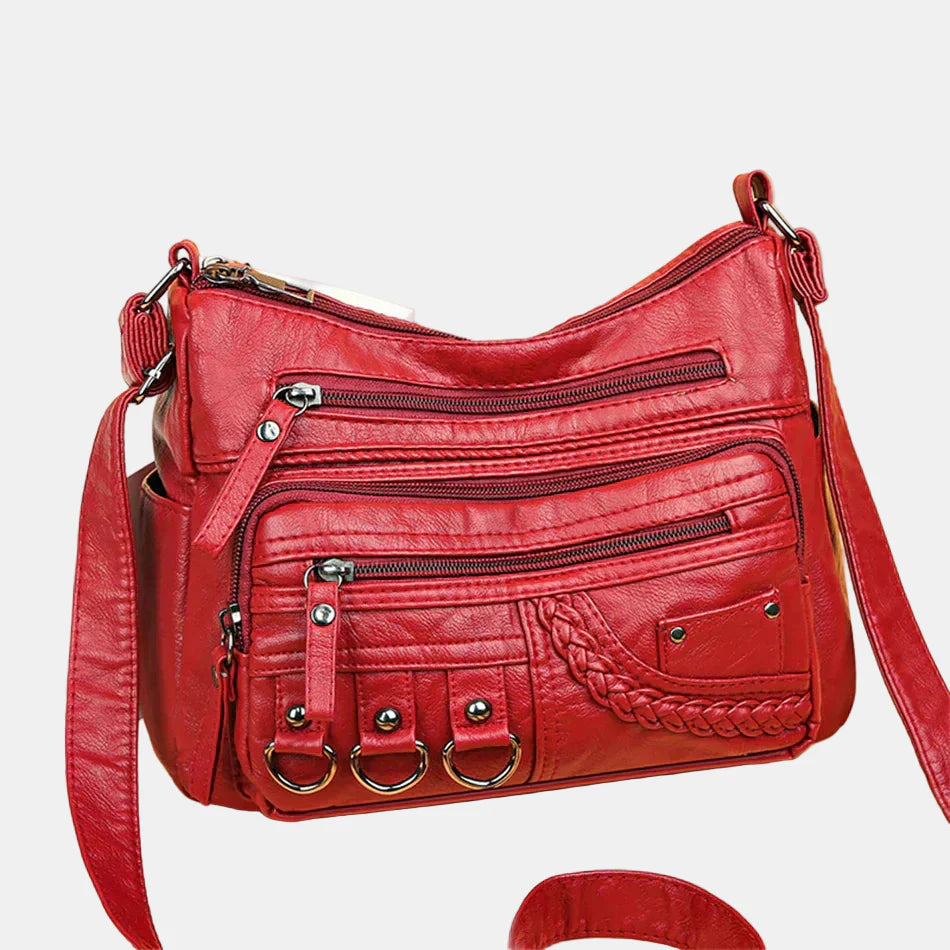 Ida | Trendy Skulderveske med Detaljer