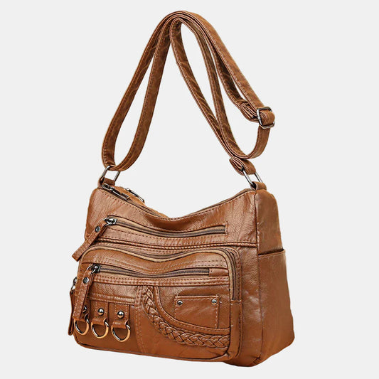 Ida | Trendy Skulderveske med Detaljer