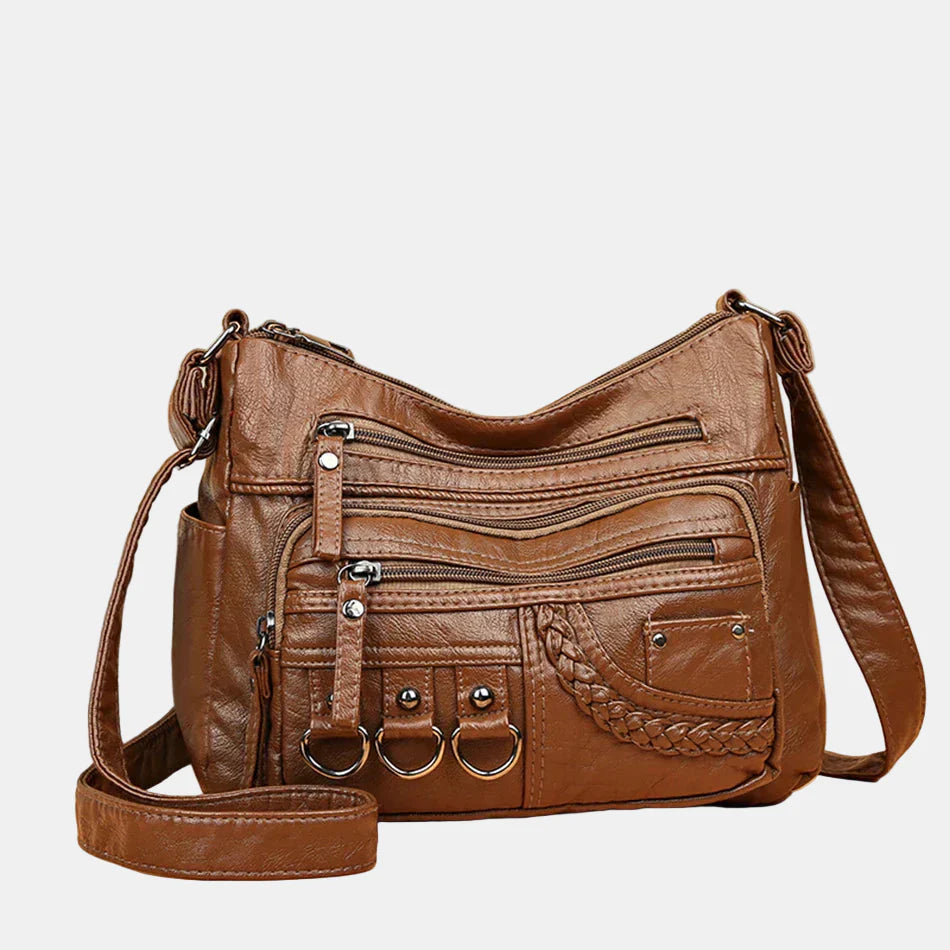 Ida | Trendy Skulderveske med Detaljer