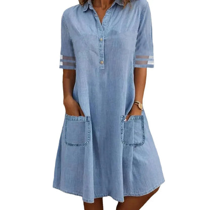 Nikoline | Denim Lett Kjole