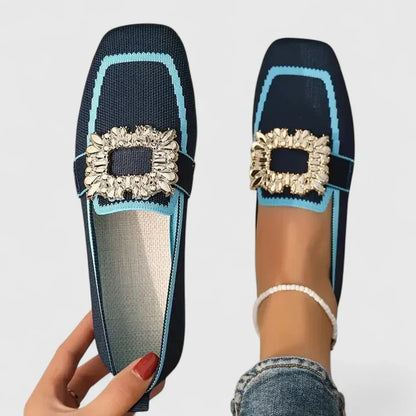 Huldine | Loafers med Dekorativ Spenne