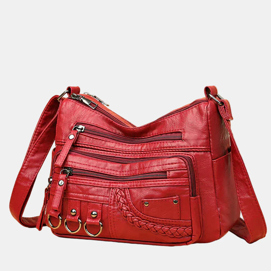 Ida | Trendy Skulderveske med Detaljer