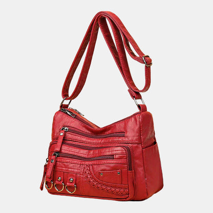 Ida | Trendy Skulderveske med Detaljer