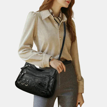 Ida | Trendy Skulderveske med Detaljer