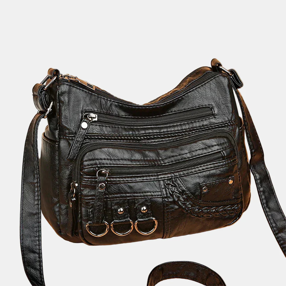 Ida | Trendy Skulderveske med Detaljer