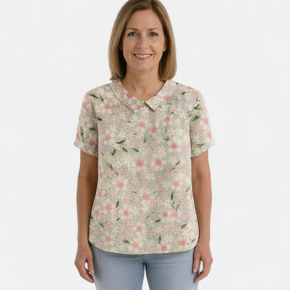 Arnlaug™ | Blomstermønstret Bluse