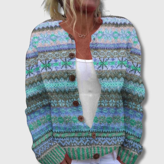 Ingrid | Cardigan med Struktur og Eleganse