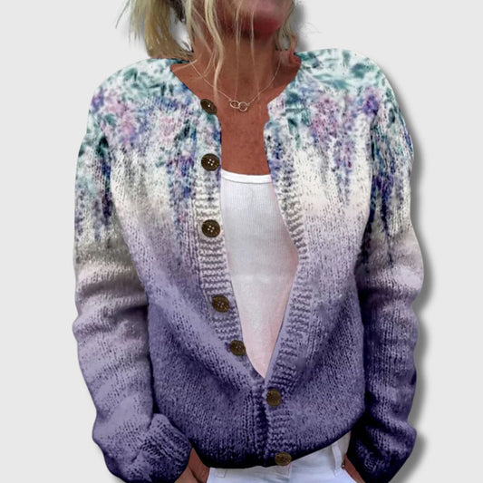 Maja | Tonet Cardigan med Knapper