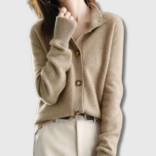 Ida | Figursydd Cardigan med Belte og Knapper