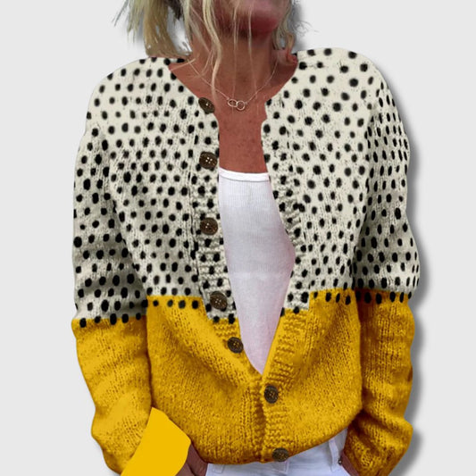 Cornelia | Prikket Cardigan med Knapper