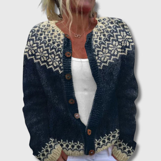 Elise | Tradisjonell Cardigan med Knapper
