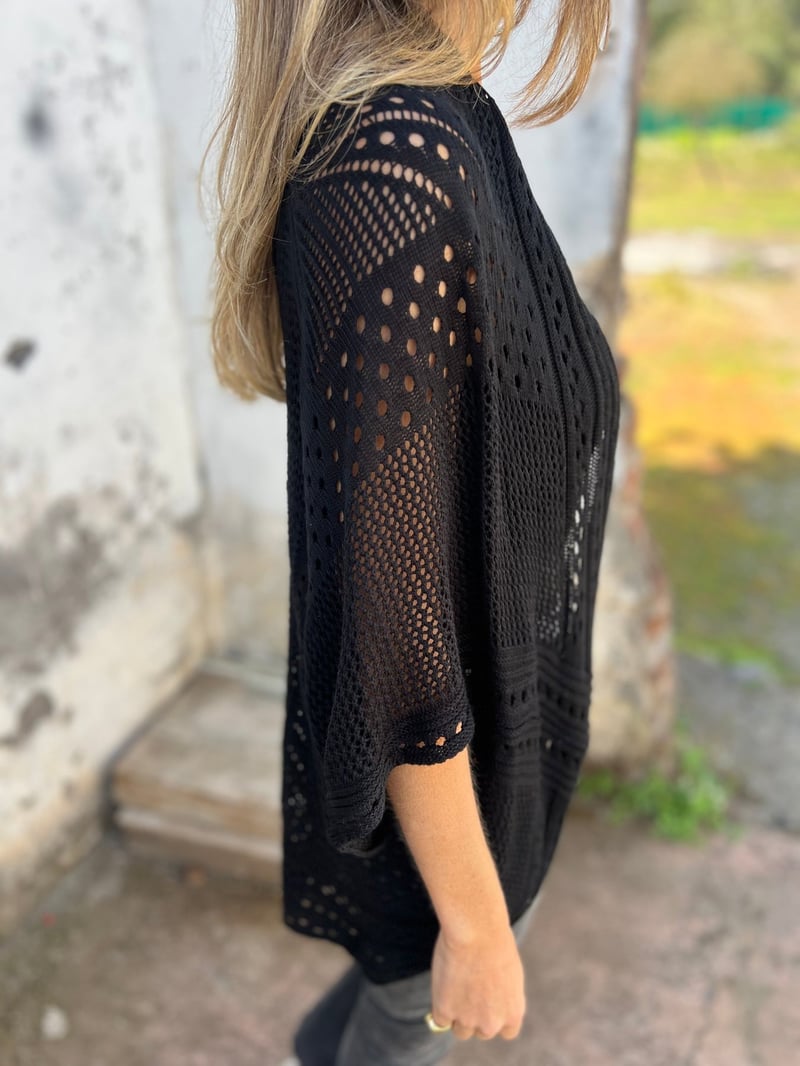 Siglinn | Luftig Heklet Cardigan