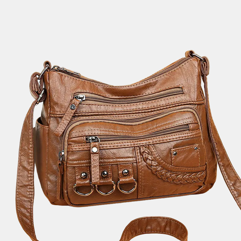 Ida | Trendy Skulderveske med Detaljer