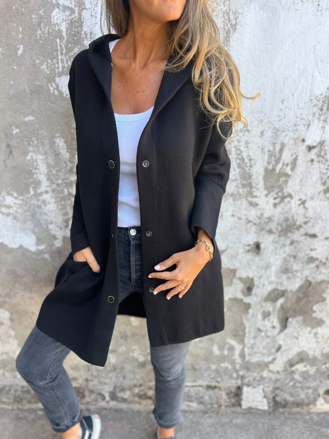 Linnea | Avslappet Jakke med Hette