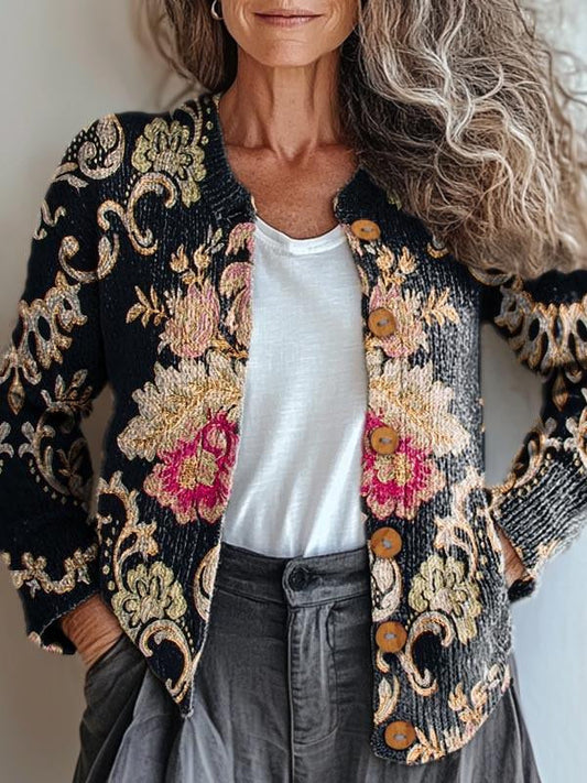 Celeste | Brodert blomsterjakke