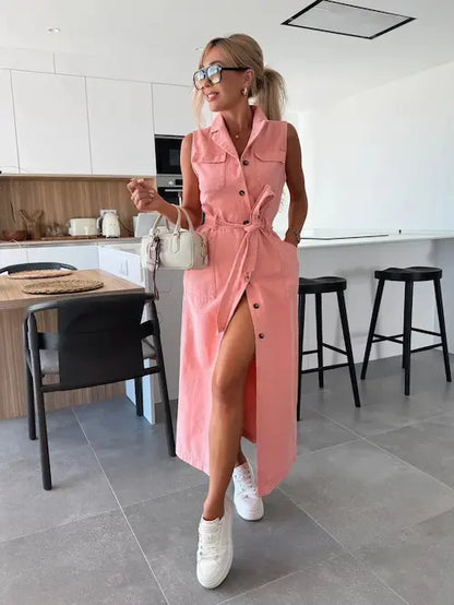 Rikke | Tidløs Maxi Denimkjole