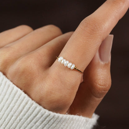 Célestiane | Ring Med Ferskvannsperler