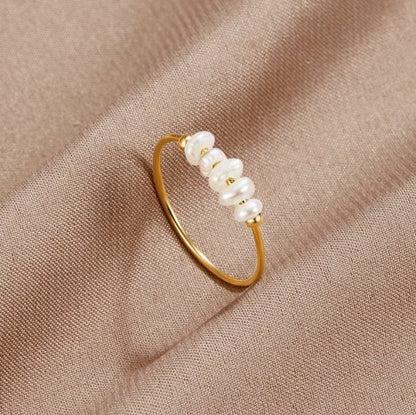 Célestiane | Ring Med Ferskvannsperler