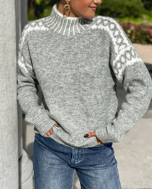 Ylva | Elegant Høyhalset Genser