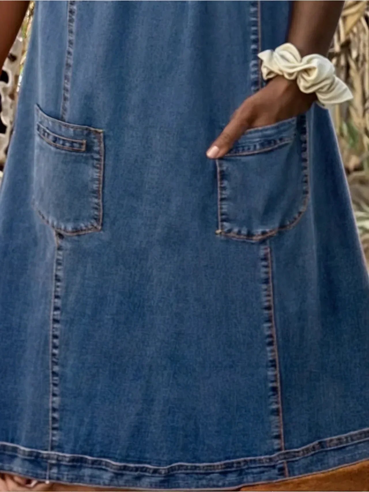 Guroline | Myk Denim Kjole