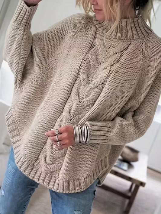 Ingeborg | Kabelstrikket Oversized Genser