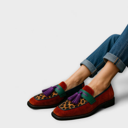 Ione | Loafers med leopardmønster