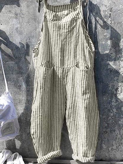 Torly | Avslappet Hverdagsbuksedress Med Striper