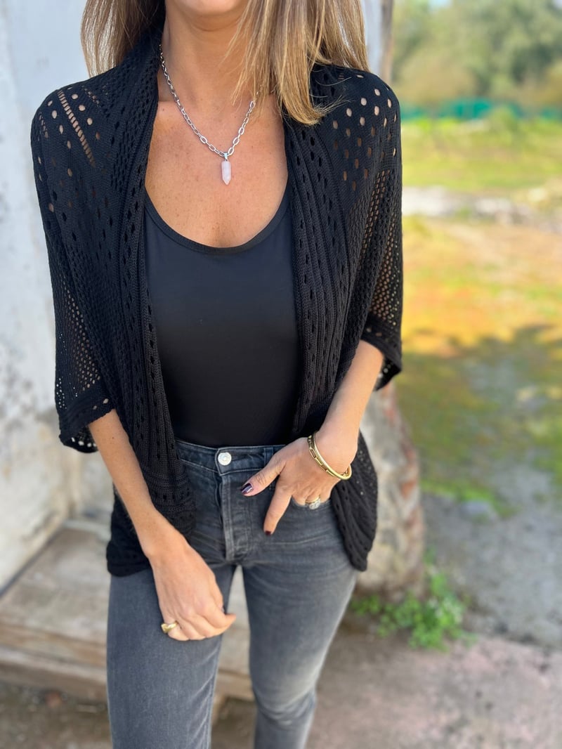 Siglinn | Luftig Heklet Cardigan