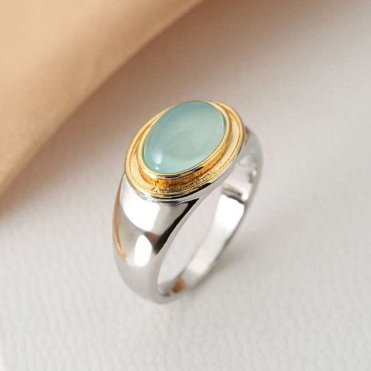 Camylla | Vintage Ring I Grønn Granat