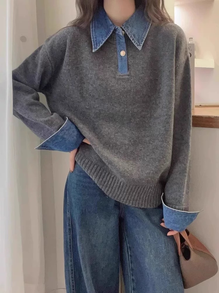 Kristine | Casual Genser med Moderne Detaljer