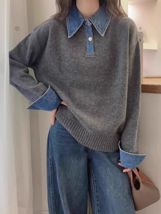Kristine | Casual Genser med Moderne Detaljer