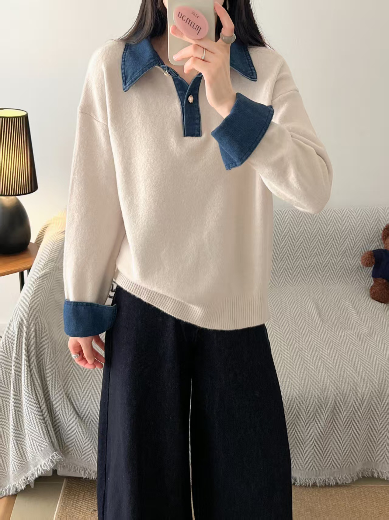 Kristine | Casual Genser med Moderne Detaljer